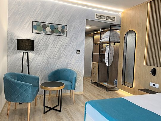 Marina Palace affiliated by Melia - Wohnbeispiel Doppelzimmer Deluxe Meerblick (Zimmercodierung DDM)