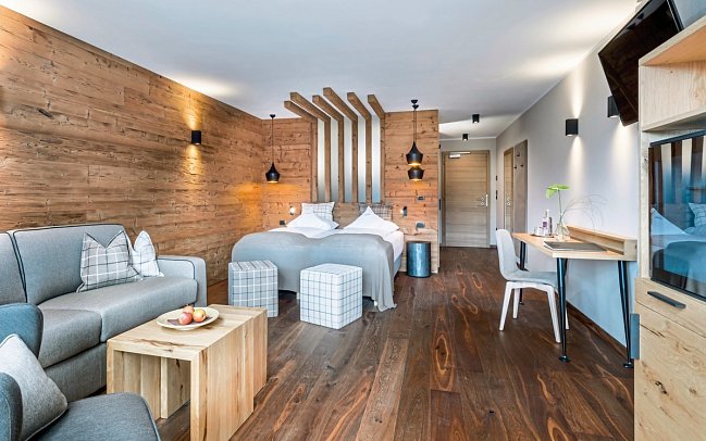 Aktiv- & Vitalhotel Erica - Wohnbeispiel Suite Dolomiten (Zimmercodierung WB1)