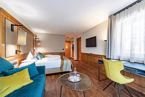 Aktiv- & Vitalhotel Erica - Wohnbeispiel Doppelzimmer Latemar Superior (Zimmercodierung DB3)