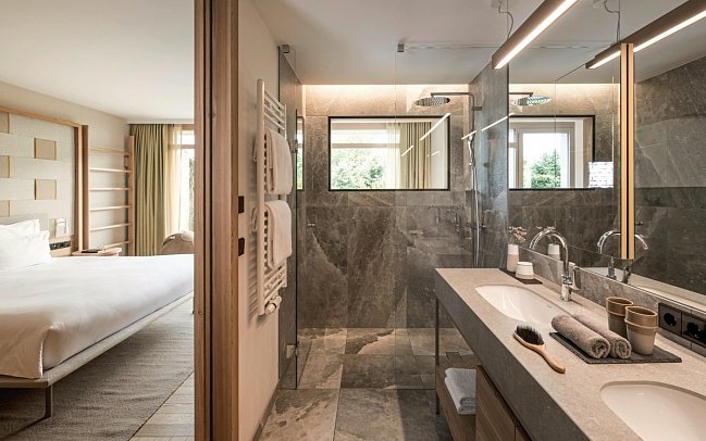 Falkensteiner Hotel Kronplatz - Wohnbeispiel Doppelzimmer Deluxe (Zimmercodierung DD1)