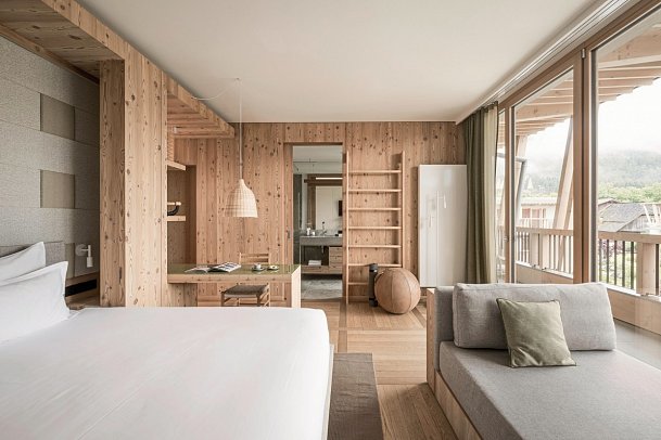 Falkensteiner Hotel Kronplatz - Wohnbeispiel Juniorsuite Deluxe (Zimmercodierung JD1)