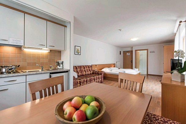 Hotel Adler - Wohnbeispiel Appartement A+B (Zimmercodierung AB1)