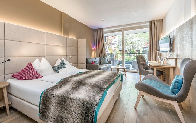 Stroblhof Active Family Spa Resort - Wohnbeispiel Doppelzimmer Seespitz (Zimmercodierung DB2)
