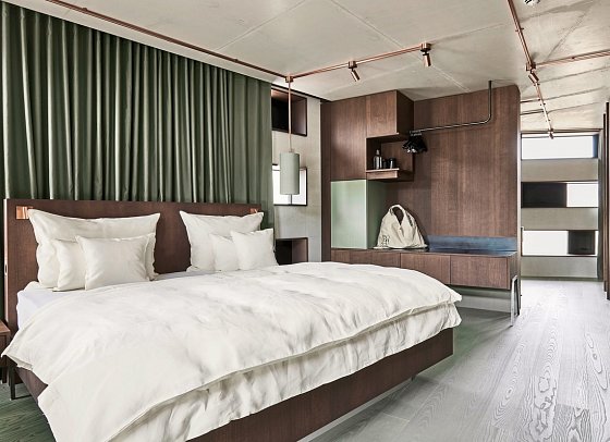 Boutique Hotel Badhaus - Wohnbeispiel Doppelzimmer Deluxe Turmzimmer (Zimmercodierung DD2)