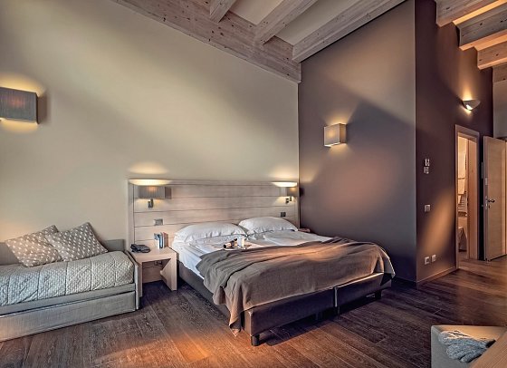 Brenta Dolomites (ex Le Blanc Hotel & Spa) - Wohnbeispiel Dreibettzimmer (Zimmercodierung DB3)