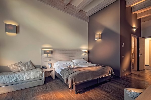 Brenta Dolomites (ex Le Blanc Hotel & Spa) - Wohnbeispiel Dreibettzimmer (Zimmercodierung DB3)