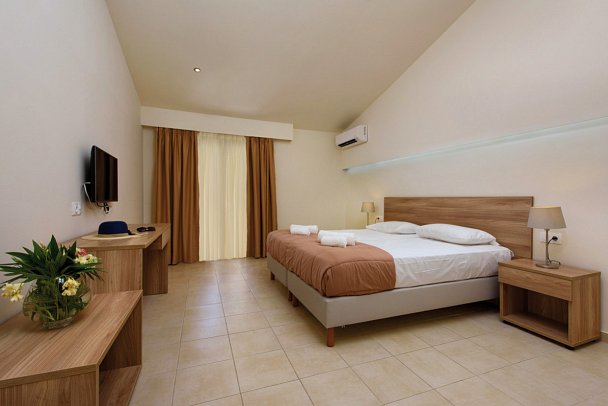 Olympion Village Hotel - Wohnbeispiel Appartement 2 Schlafzimmer Gartenblick (Zimmercodierung OBG)