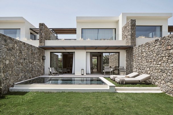 The Olivar Suites - Wohnbeispiel Suite Ionian Strandlage Privatpool (Zimmercodierungen WBO & W2R)