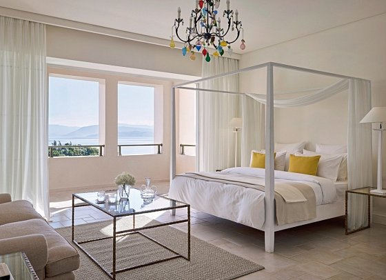 Grecotel Eva Palace - Wohnbeispiel Bungalow Junior Suite Sea View (Zimmercodierung BBM)