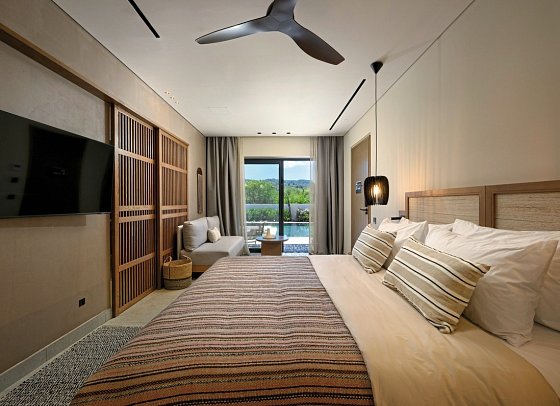 Hotel Unda - Wohnbeispiel Junior Suite Privatpool (Zimmercodierung J1R)