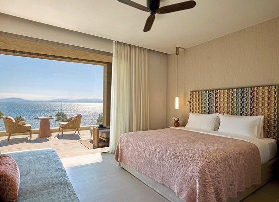 Avali, Mar-Bella Collection - Wohnbeispiel Rooftop Deluxe Double Room Front Sea View (Zimmercodierung DD1)