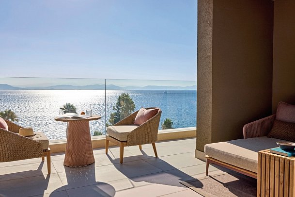 Avali, Mar-Bella Collection - Wohnbeispiel Rooftop Deluxe Double Room Front Sea View (Zimmercodierung DD1)