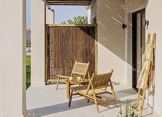 Cabo - Beispiel Terrasse Doppelzimmer Superior Landblick (Zimmercodierung DSL)