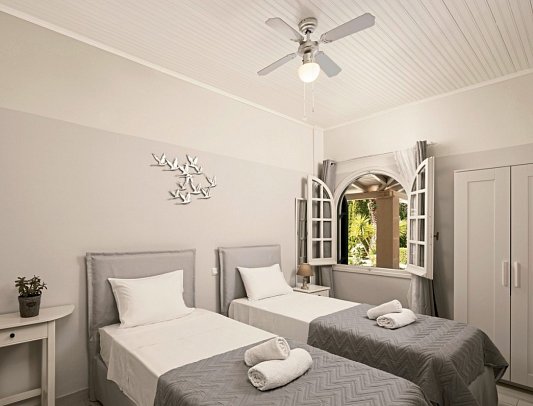 Villa Violetta - Wohnbeispiel Appartement 2 Schlafzimmer Gartenblick (Zimmercodierung OBG)