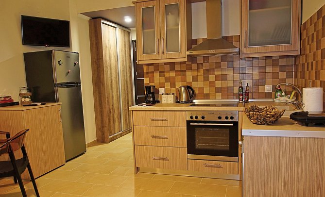 Villa & Apartments Sissy - Wohnbeispiel Apt. 1 Schlafzimmer Meerblick (Zimmercodierung A2M)