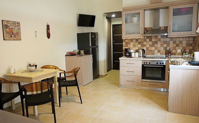 Villa & Apartments Sissy - Wohnbeispiel Apt. 1 Schlafzimmer Meerblick (Zimmercodierung A2M)