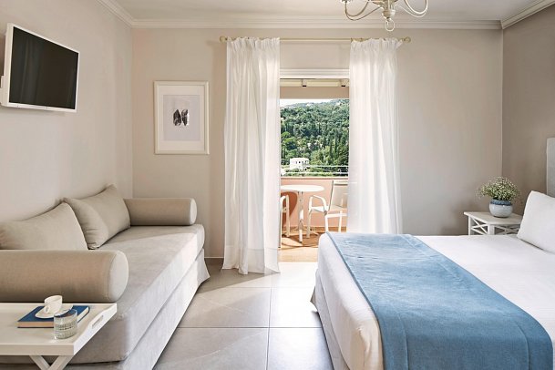 San Antonio Corfu Resort - Wohnbeispiel Doppelzimmer Deluxe Meerblick (Zimmercodierung DDM)