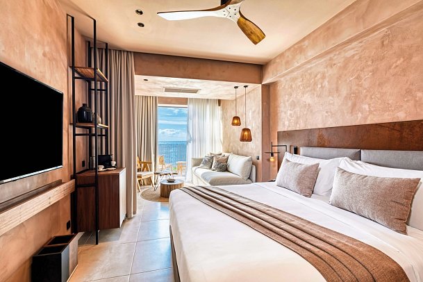 Domes of Corfu, Autograph Collection - Wohnbeispiel Juniorsuite Meerblick Sapphire (Zimmercodierung JBM)