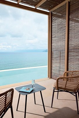 Alkyna Lifestyle Beach Resort - Wohnbeispiel Doppelzimmer Premium Swim-Up Meerblick (Zimmercodierung DMQ)