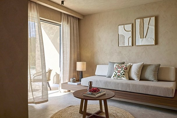 Alkyna Lifestyle Beach Resort - Wohnbeispiel Open Plan Suite Gemeinschaftspool Meerblick (Zimmercodierung WB2)