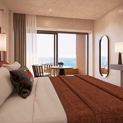 Alkyna Lifestyle Beach Resort - Wohnbeispiel Doppelzimmer Deluxe Meerblick (Zimmercodierung DDM)