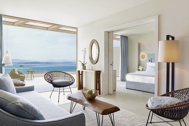 Ikos Dassia - Wohnbeispiel Suite 1 Schlafzimmer Meerblick (Zimmercodierung WBM)