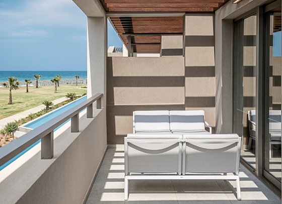 Euphoria Resort - Wohnbeispiel Doppelzimmer seitl. Meerblick (Zimmercodierung DBN)