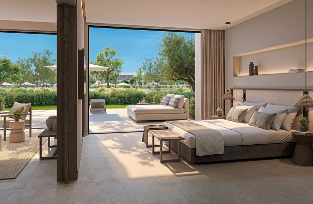 Ikos Kissamos - Wohnbeispiel Suite 1 Schlafraum privater Garten