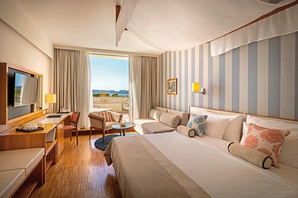 President Hotel Valamar Collection - Wohnbeispiel Zimmer für 2 plus 1 Meerblick (Zimmercodierungen DBM & D1M)