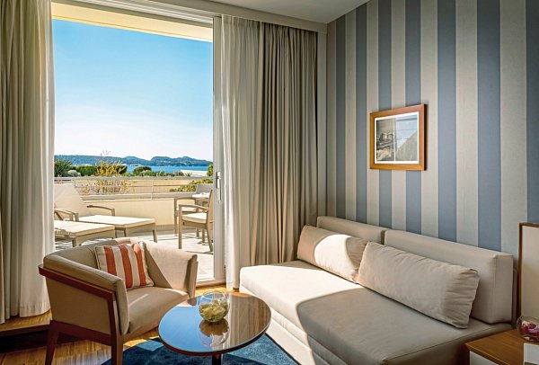 President Hotel Valamar Collection - Wohnbeispiel Zimmer für 2 plus 1 Meerblick (Zimmercodierungen DBM & D1M)