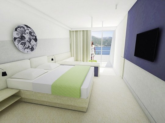 Hotel Osmine - Wohnbeispiel Doppelzimmer Superior Meerblick (Zimmercodierung DSM)