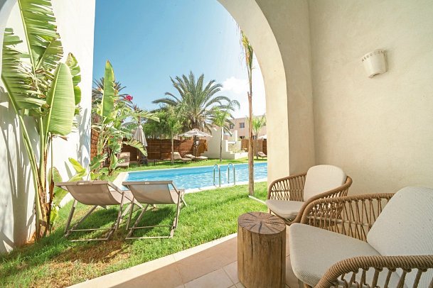 Sentido Djerba Beach - Wohnbeispiel Swim-Up (Zimmercodierungen DBQ & WBQ)