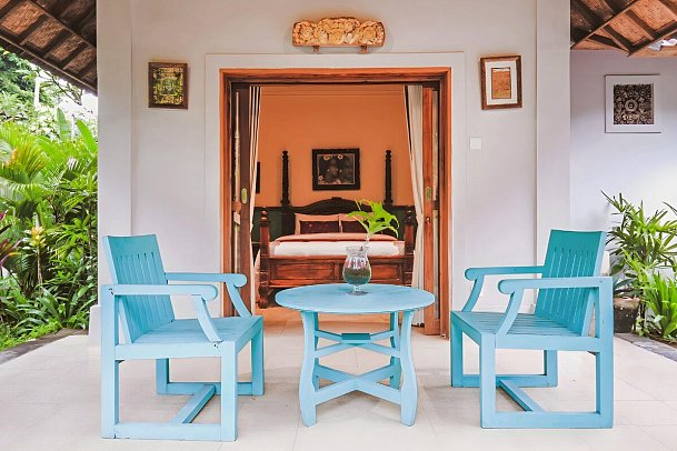 Bebek Cottage Sanur - Beispiel Terrasse Classic (Zimmercodierung UB1)