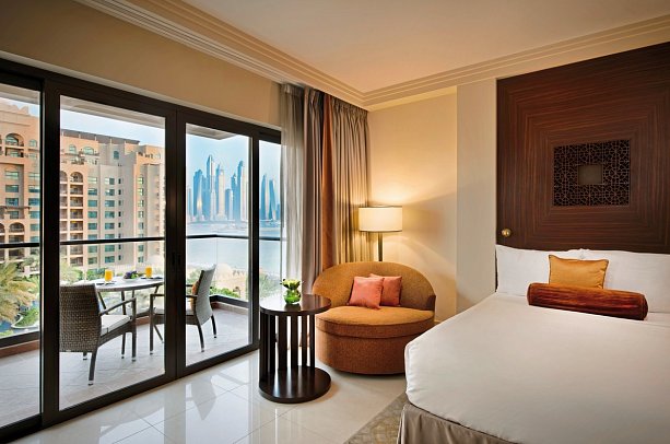 Fairmont The Palm Dubai - Wohnbeispiel Fairmont Heritage Partial Palm Sea View Room King (Zimmercodierung DB3)