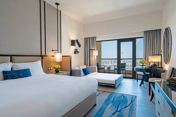 Amwaj Rotana Jumeirah Beach - Wohnbsp. Sea View Family Room with Balcony (Zimmercodierung FBM)