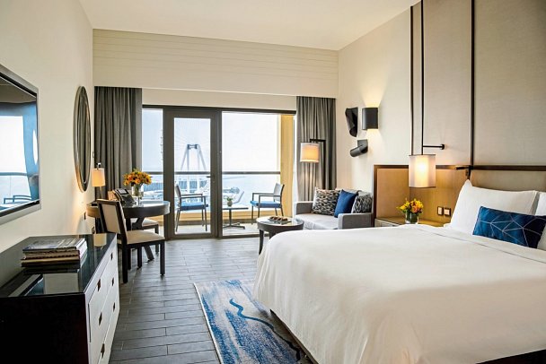 Amwaj Rotana Jumeirah Beach - Wohnbeispiel Ain Dubai sea view room with balcony (Zimmercodierung DBO)