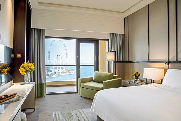 Amwaj Rotana Jumeirah Beach - Wohnbispiel Sea Front One Bedroom Suite with Balcony and Lounge Access (Zimmercodierung WBO)