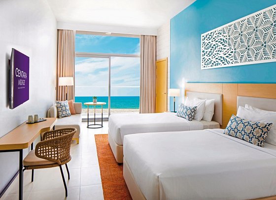 Centara Mirage Beach Resort Dubai - Wohnbeispiel Family Room Sea View Double Double (Zimmercodierung FBM)