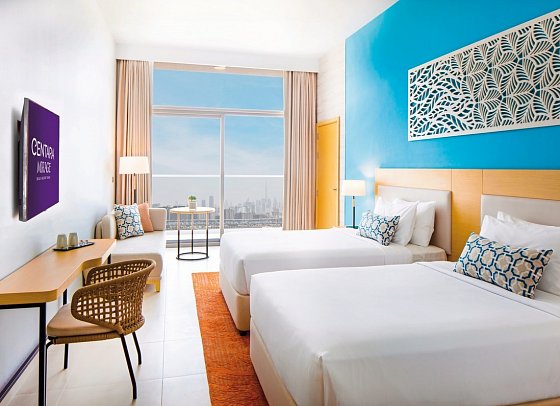 Centara Mirage Beach Resort Dubai - Wohnbeispiel Family Room Double Double (Zimmercodierung FB1)