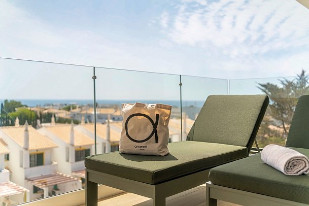 ananea Castelo Suites Algarve - Wohnbeispiel Exclusive Suite Terrasse Glasgarten (Zimmercodierung WT1)