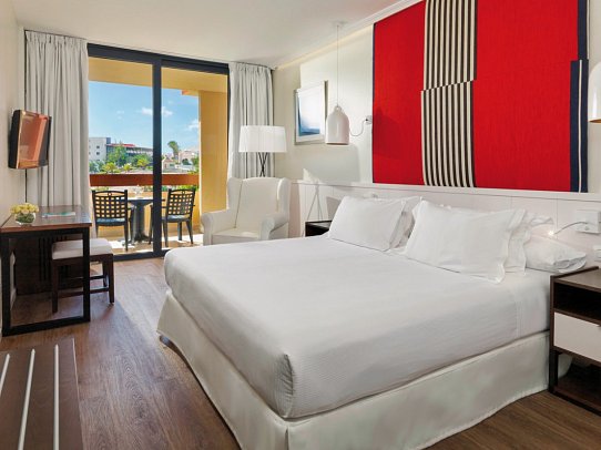 H10 Tindaya - Wohnbeispiel Doppelzimmer seitl. Meerblick Abendsonne (Zimmercodierung DXN)