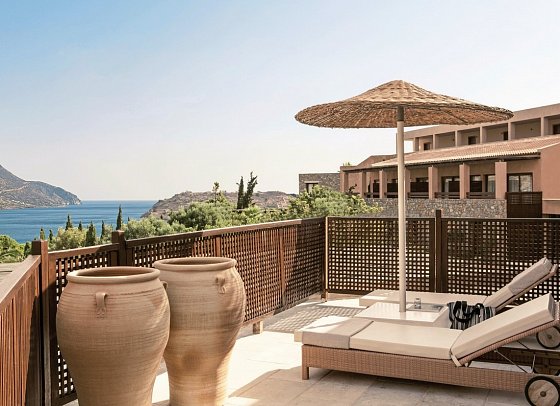 Phãea Blue, Elounda, Crete - Wohnbeispiel Deluxe Suite Meerblick (Zimmercodierung WD1)