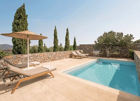 Phãea Blue, Elounda, Crete - Wohnbeispiel Blue Maisonette Suite Meerblick beheizter Privatpool (Zimmercodierung MBM)