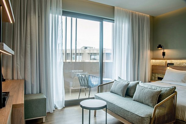 Senseana Sea Side Resort & Spa - Wohnbeispiel Doppelzimmer Gartenblick (Zimmercodierung DBG)