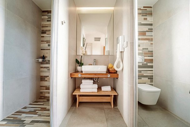 Ostria Resort & Spa - Wohnbeispiel Familienzimmer Superior Gartenblick (Zimmercodierung FSG)