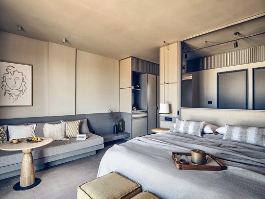 The Royal Senses Resort & Spa, Curio Collection by Hilton - Wohnbeispiel Doppelzimmer Deluxe Meerblick (Zimmercodierung DDM)