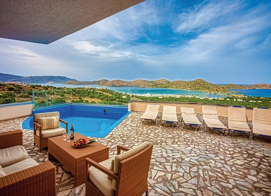 Elounda Residence Resort & Waterpark - Wohnbeispiel Villa Privatpool (Zimmercodierung VBR)