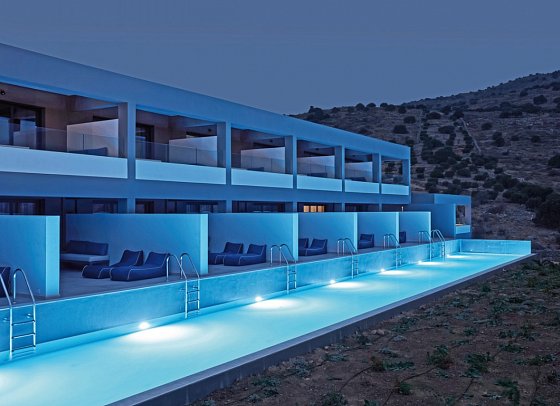 Domes Aulus Elounda, Curio Collection by Hilton - Wohnbeispiel Suite Meerblick Sapphire Zen Gemeinschaftspool (Zimmercodierung W2M)