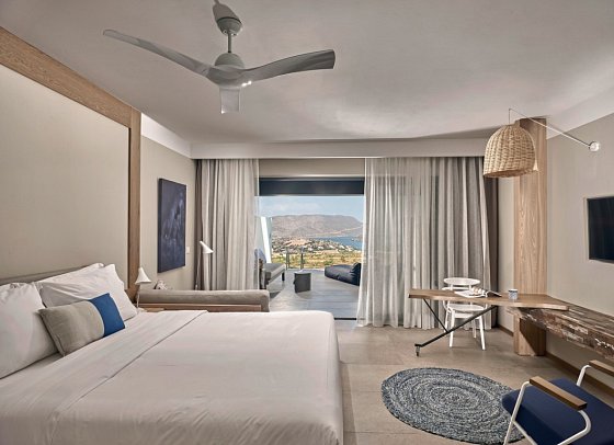 Domes Aulus Elounda, Curio Collection by Hilton - Wohnbeispiel Suite Meerblick Sapphire Zen Gemeinschaftspool (Zimmercodierung W2M)