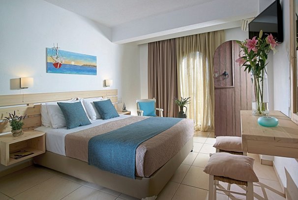 Coriva Beach - Wohnbeispiel Doppelzimmer Gartenblick (Zimmercodierung DBG)